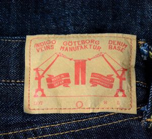 Patch from collab jeans with Göteborg Manufaktura and Denim-Base