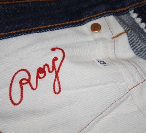 ROY RS1 embroidery
