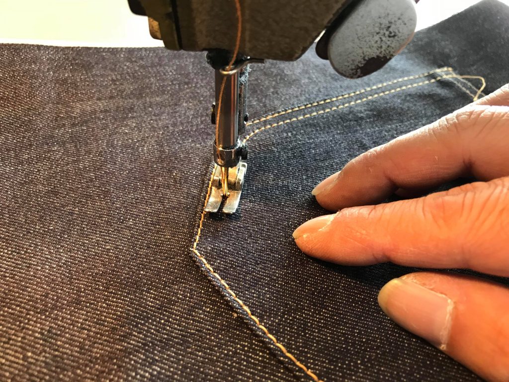 Double Volante making backpocket