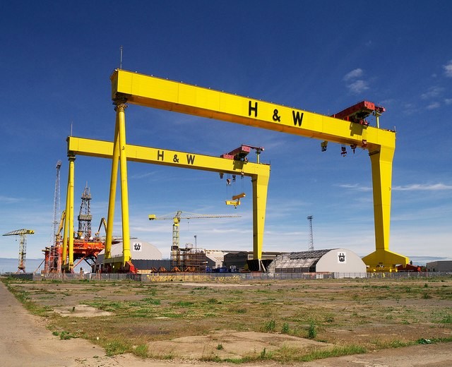 Belfast harbor cranes