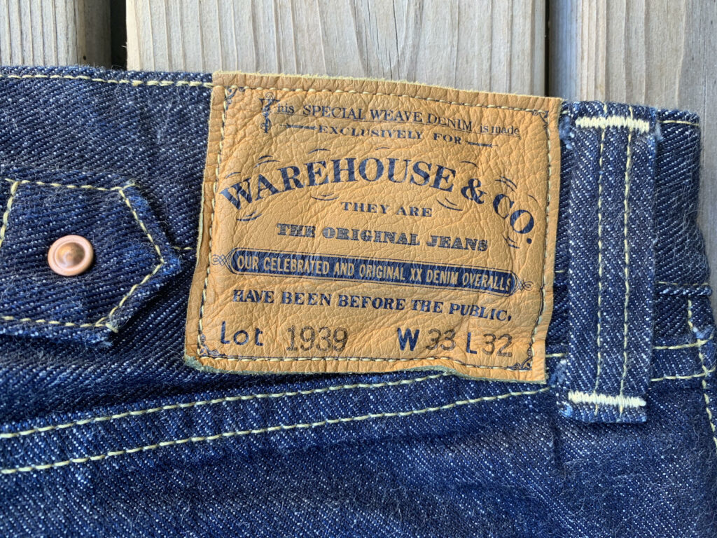 Warehouse 1939 Montgomery Ward jeans - Indigo Veins - A blog about